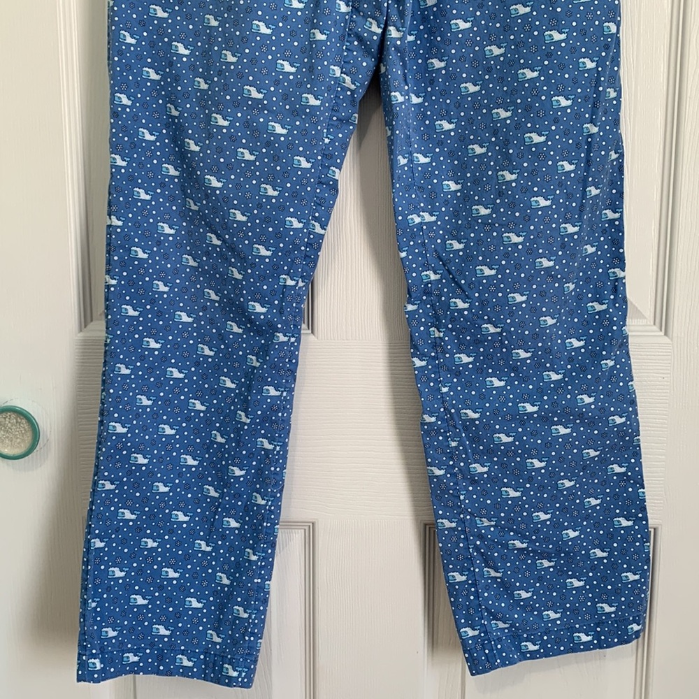 Vineyard Vines (Xs) Blue Patterned Drawstring Pan… - image 4